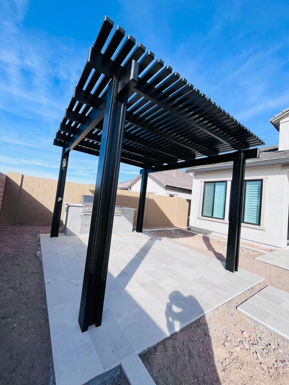 Lattice patio cover